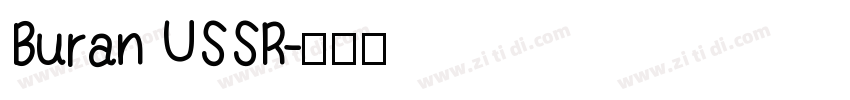 Buran USSR字体转换